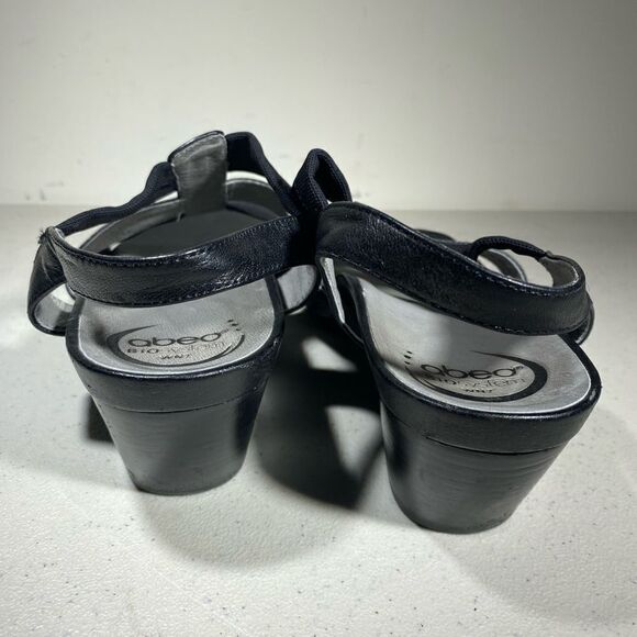 Abeo B.I.O. System Womens Ruth Sandals Black Block Heel Leather Strappy Size 7 - Picture 6 of 7
